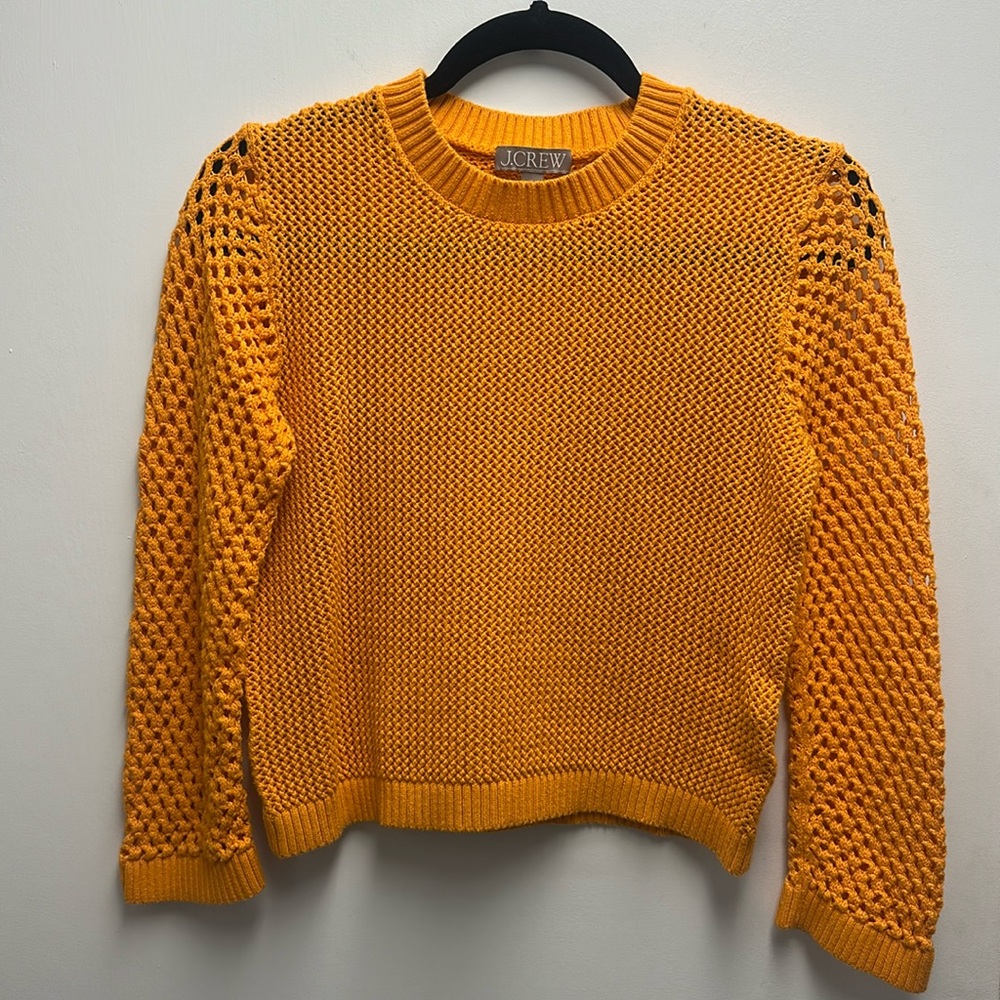 Woman’s J Crew Orange Sweater. 
Like new